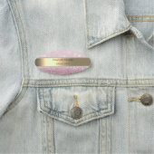 Elegant Gold Stripe, Glitter Bokeh, Pearls Naamplaatje (In situ)