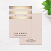 Élégant Gold Stripe Moderne Rose Écran d'oreille (Bureau)