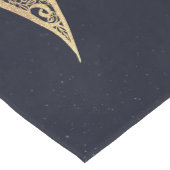 Elegant Gold Sun Mandala Blue Nebula Design Medium Tafelloper (Hoek)