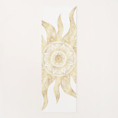 Elegant Gold Sun Mandala Design Yogamat (Voorkant)