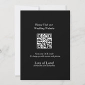 Elegant Gold sur Black Enregistrer la carte Date (Dos)