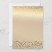 Elégant Gold Sweet 16 Anniversaire Invitation (Dos)
