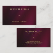 Elegant Gold Text Professional Luxe Premium Thick Visitekaartje (Voorkant / Achterkant)