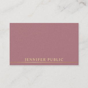 Elegant Gold Text Sjabloon Professional Moderne Visitekaartje