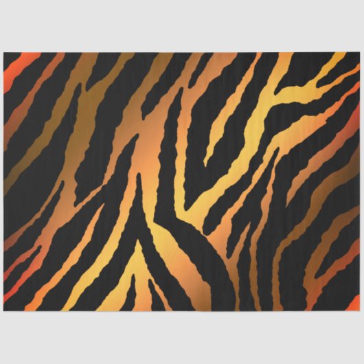 Elegant Gold Tiger Tissuepapier (Voorkant)