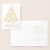 Elegant Gold Tree, niet met kerstmis Folie Kaarten (Display)