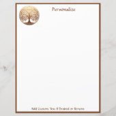 Elegant Gold Tree of Life Spiritual Zen (Voorkant)