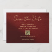 Elegant Gold Typography Script Save The Date (Devant)