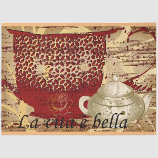 Elegant Gold Vacking Tissuepapier (Voorkant)