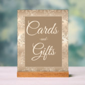 Elégant Gold Vintage Fêtes des mariées Cartes cade (Neutre)