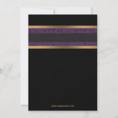 Elegant Gold violet Corporate party Invitation (Dos)