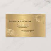 Elegant Gold  Visitekaartje (Achterkant)
