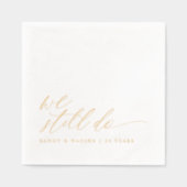 Elegant Gold We Still Do Wedding Anniversary (Recto)