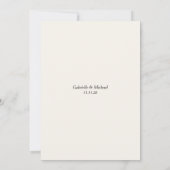 Elegant Gold Wedding Aankondiging Downsize Apology (Achterkant)