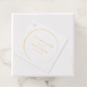 Elegant Gold Wedding Bedankjes Labels (Met doos)