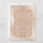Elegant Gold Wedding Invitation Kaart (Voorkant)