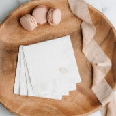 Elegant Gold Wedding Monogram Servet