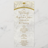 Elegant Gold Wedding Programma (Voorkant)