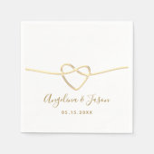 Elegant Gold Wedding Servet (Voorkant)