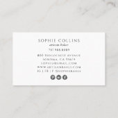 Elegant Gold Whisk Baker Bakery Chef Caterer Visitekaartje (Achterkant)