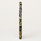 Elegant Gold & White Diamonds Abstracte zwenken Case-Mate iPhone Case (Achterkant/links)