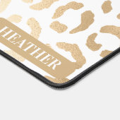 Elegant Gold White Leopard Cheetah Animal Print (Coin)