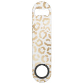 Elegant Gold White Leopard Cheetah Animal Print (Dos)