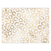 Elegant Gold White Leopard Cheetah Animal Print Tafelkleed (Voorkant (Horizontaal))
