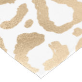 Elegant Gold White Leopard Cheetah Animal Print Tafelkleed (Gekanteld)