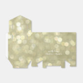 Elegant Gold & White Sparkle Gift Box Bedankdoosjes (Uitgevouwen)