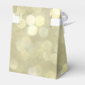 Elegant Gold & White Sparkle Gift Box Bedankdoosjes (Achterkant)