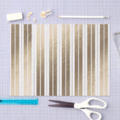 Elegant Gold White Striped Tissuepapier (Craft)