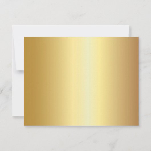 Elegant Gold, zonnebloemen, repetitief diner Kaart (Achterkant)