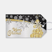 Elegant Gold, zwarte en witte kerst