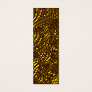 Elegant Golden Bladwijzer of Label Mini Visitekaartjes