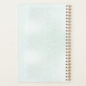 Elegant Golden Floral Vine Spiral planner (Dos)