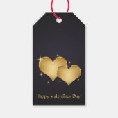 Elegant Golden Hearts Name - Valentijnsdag Cadeaulabel (Voorkant)
