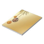 Elegant Golden Kerstmis Notitieblok (Gedraaid)