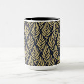 Elegant Golden Leaf Combo Mug (Centre)