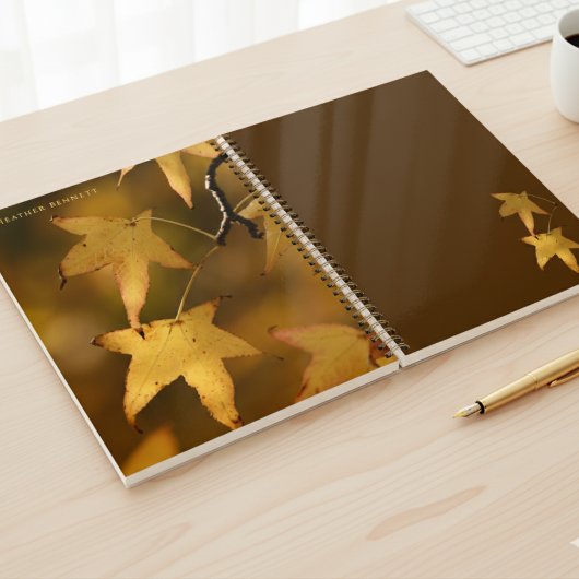 Elegant Golden Leaf Named Christmas Gift