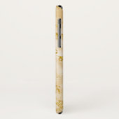 Elegant Golden Marble Monogram Faux Gold Glitter Case-Mate iPhone Case (Achterkant/links)