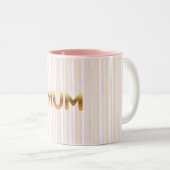 Elegant Golden MUM Mug - Minimalist Mother's Day  (Devant droit)