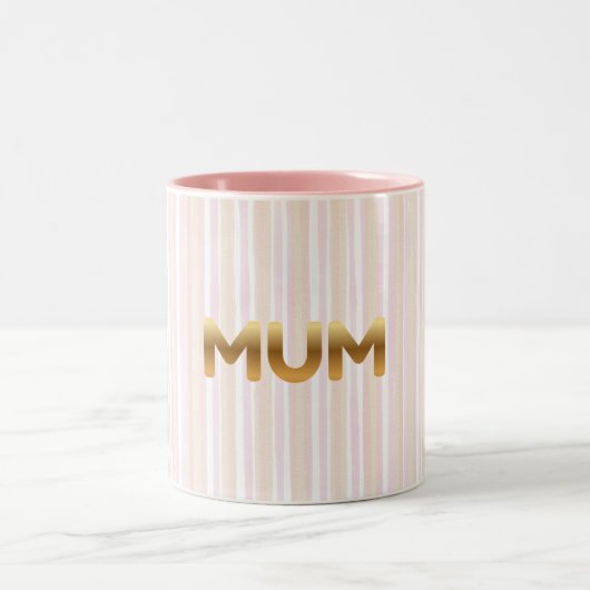Elegant Golden MUM Mug - Minimalist Mother's Day  (Centre)