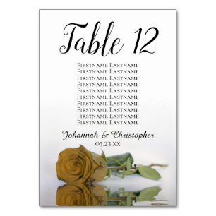 Elegant Golden Ochre Roos Seating Chart Wedding Kaart