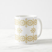 Elegant Golden Pattern Mok (Voorkant rechts)