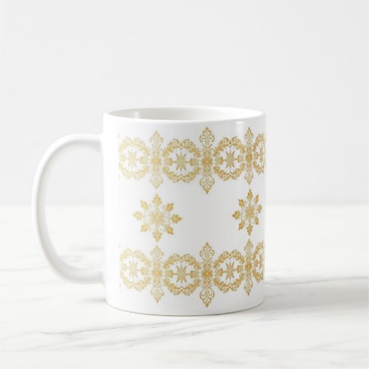Elegant Golden Pattern Mok (Links)