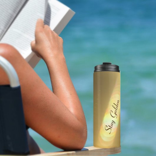 Elegant Golden Rainbow Thermosbeker