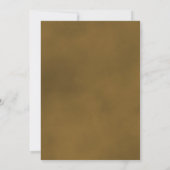 Elegant Golden Roos Classy Script Wedding Kaart (Achterkant)