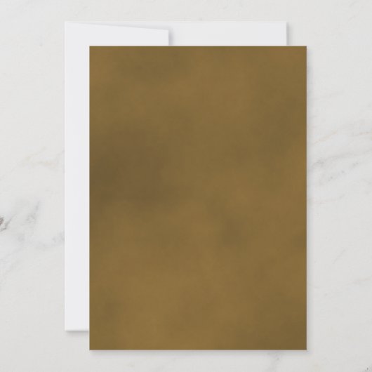 Elegant Golden Roos Classy Script Wedding Kaart (Achterkant)