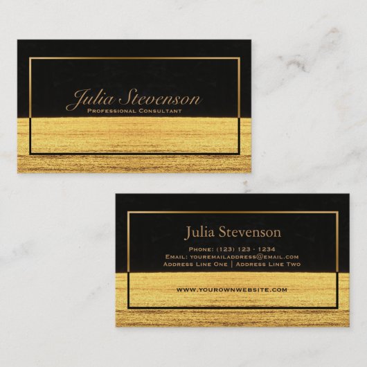 Elegant Golden Sands Horizon Visitekaartje (Voorkant / Achterkant)